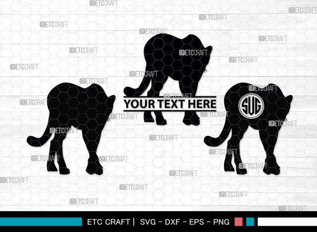 Cheetah Monogram, Cheetah Silhouette, Cheetah SVG, Leopard Svg, Cougar Svg, Panther Cougar Svg, SB00236 SVG ETC Craft 