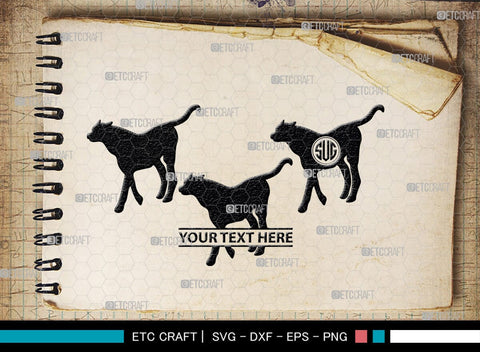 Cheetah Monogram, Cheetah Silhouette, Cheetah SVG, Leopard Svg, Cougar Svg, Panther Cougar Svg, SB00236 SVG ETC Craft 