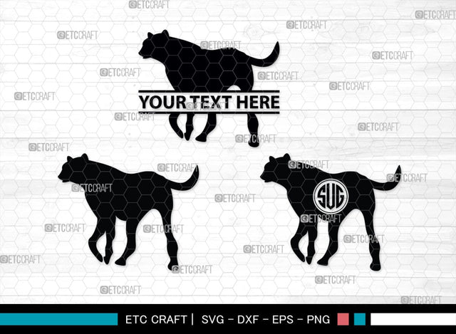 Cheetah Monogram, Cheetah Silhouette, Cheetah SVG, Leopard Svg, Cougar Svg, Panther Cougar Svg, SB00236 SVG ETC Craft 