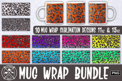 Cheetah Ombre Mug wrap sublimation Sublimation Last Frontier Design Co. 