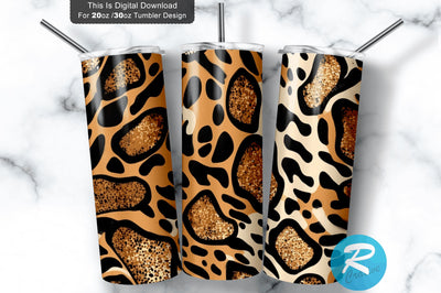 Cheetah skin 20 oz / 30 oz Tumbler PNG Sublimation Regulrcrative 