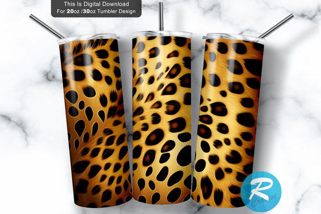 Cheetah skin Leopard 20 oz / 30 oz Tumbler PNG Sublimation Regulrcrative 