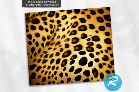 Cheetah skin Leopard 20 oz / 30 oz Tumbler PNG Sublimation Regulrcrative 