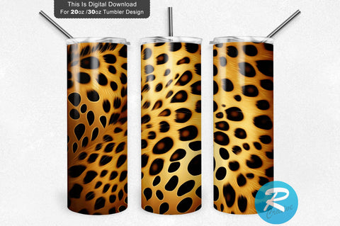 Cheetah skin Leopard 20 oz / 30 oz Tumbler PNG Sublimation Regulrcrative 