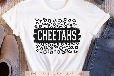 Cheetahs Leopard Design SVG DXF JPG PNG EPS | School Team Spirit | Team Shirt Sublimation SVG Nanda Bayu 