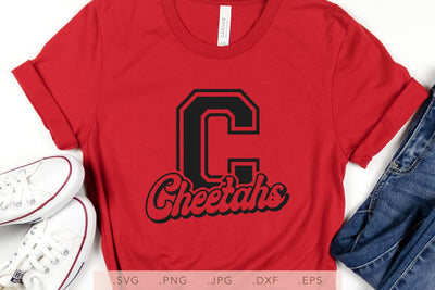 Cheetahs Vintage Design SVG DXF JPG PNG EPS | School Team Spirit | Team Shirt Sublimation SVG Nanda Bayu 