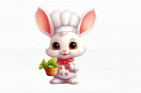 Chef Bunny Cute Clipart Sublimation Regulrcrative 