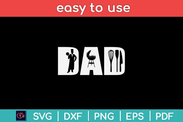 Chef Dad Fathers Day Svg Design SVG artprintfile 
