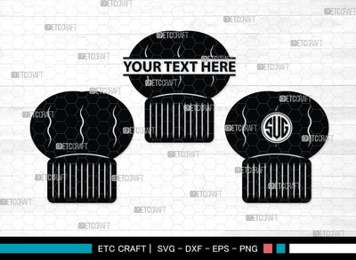 Chef Hat Monogram, Chef Hat Silhouette, Chef Hat SVG, Cook Hat Svg, Chef Cap Svg, Chefs Hat Svg, SB00166 SVG ETC Craft 