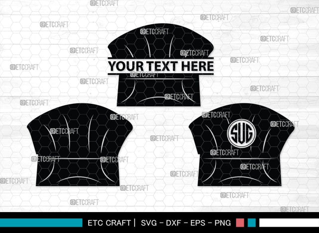 Chef Hat Monogram, Chef Hat Silhouette, Chef Hat SVG, Cook Hat Svg, Chef Cap Svg, Chefs Hat Svg, SB00166 SVG ETC Craft 