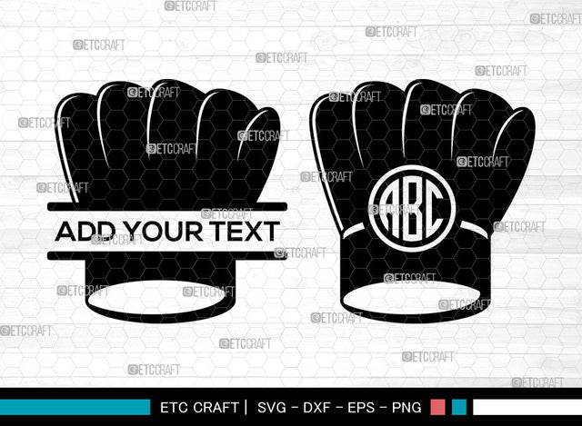 Chef Hat Monogram SVG, Split Monogram Svg, Cook Hat Svg, Chef Cap Svg, Koki Hat Svg, Cooking Hat Icon Svg, Chef Hat SVG ETC Craft 