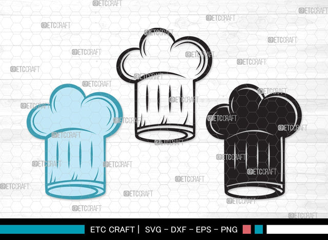 Chef Hat SVG | Chef Svg | Cook Hat Svg | Koki Hat Svg | kitchen Clipart SVG ETC Craft 