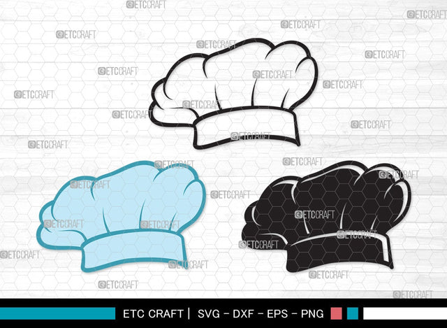 Chef Hat SVG | Chef Svg | Cook Hat Svg | Koki Hat Svg | kitchen Clipart SVG ETC Craft 