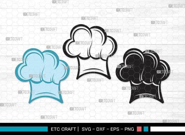 Chef Hat SVG | Chef Svg | Cook Hat Svg | Koki Hat Svg | kitchen Clipart SVG ETC Craft 