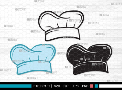 Chef Hat SVG | Chef Svg | Cook Hat Svg | Koki Hat Svg | kitchen Clipart SVG ETC Craft 
