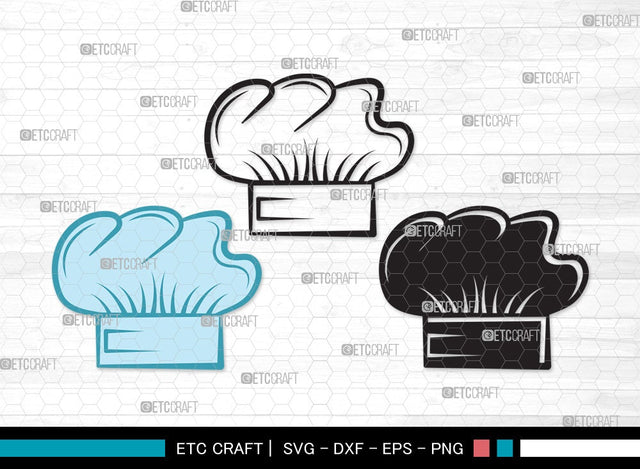 Chef Hat SVG | Chef Svg | Cook Hat Svg | Koki Hat Svg | kitchen Clipart SVG ETC Craft 