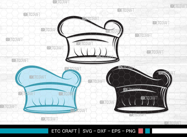 Chef Hat SVG | Chef Svg | Cook Hat Svg | Koki Hat Svg | kitchen Clipart SVG ETC Craft 
