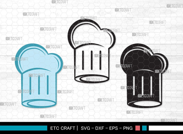 Chef Hat SVG | Chef Svg | Cook Hat Svg | Koki Hat Svg | kitchen Clipart SVG ETC Craft 