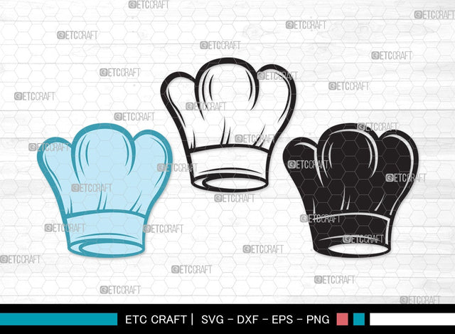 Chef Hat SVG | Chef Svg | Cook Hat Svg | Koki Hat Svg | kitchen Clipart SVG ETC Craft 