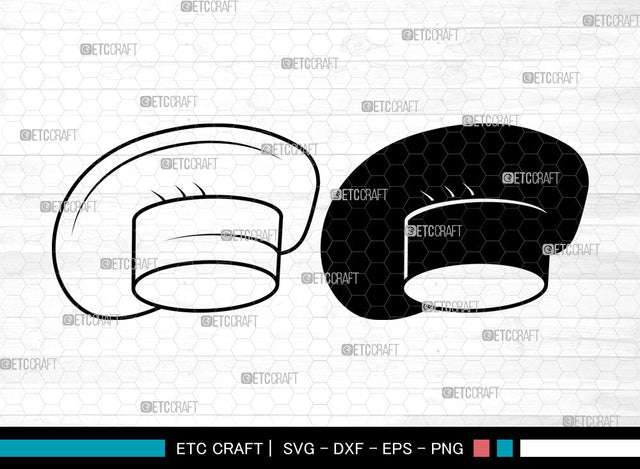 Chef Hat SVG, Cook Hat Svg, Chef Cap Svg, Koki Hat Svg, Cooking Hat Icon Svg, Chef Hat SVG ETC Craft 