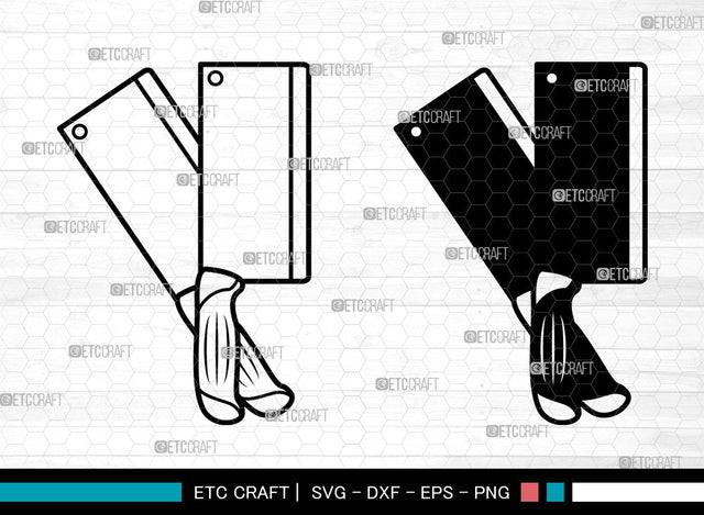 Chef Knife SVG, Butcher Knife Svg, Cross Butcher Knife Svg, Knife Svg, Kitchen Knife Svg, Chef Knife SVG ETC Craft 