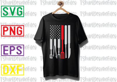 Chef USA Flag BBQ Grilling Svg, Barbecue Quotes Svg, BBQ Svg, Grill Svg, BBQ Timer Svg, Grill Master Svg, Png, Eps, Dxf Files SVG DesignTShirt 