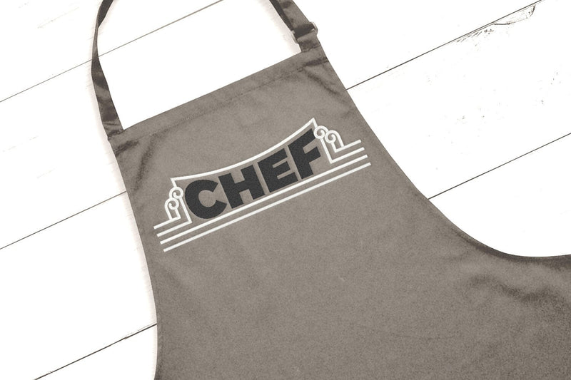 Chef with Art Deco Border Embroidery Embroidery/Applique DESIGNS Risa Rocks It 