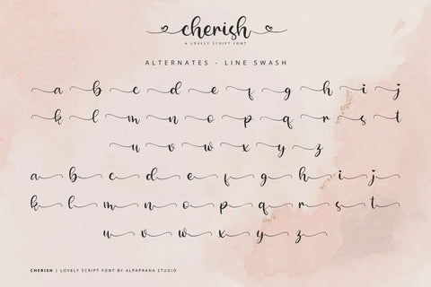 Cherish - Script Font Font Alpaprana Studio 