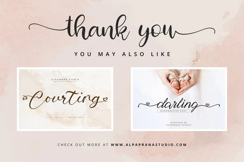 Cherish - Script Font Font Alpaprana Studio 