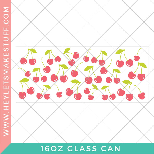 Cherries Glass Can Wrap SVG Hey Let's Make Stuff 