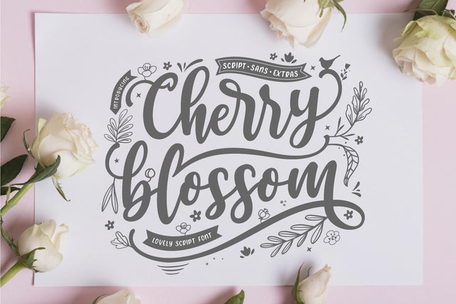 Cherry Blossom Font Zeenesia Std 