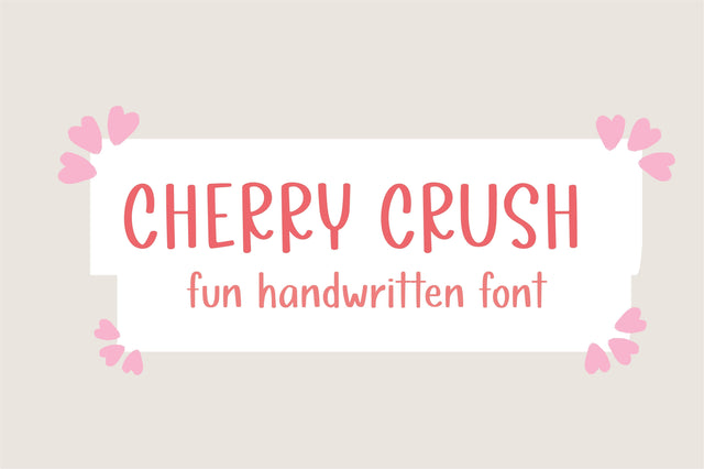 Cherry Crush Font Sunday Nomad 