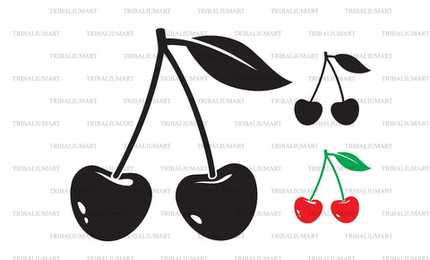 Cherry Fruit SVG TribaliumArtSF 