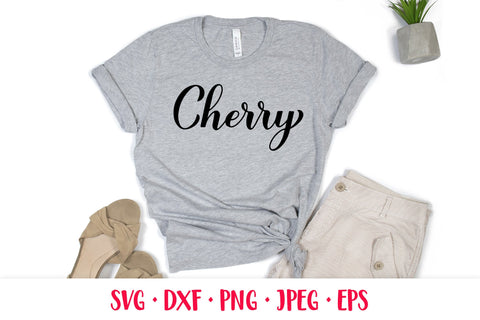 Cherry hand lettered SVG SVG LaBelezoka 