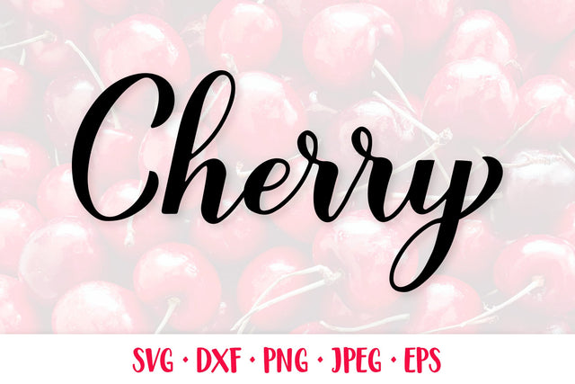 Cherry hand lettered SVG SVG LaBelezoka 