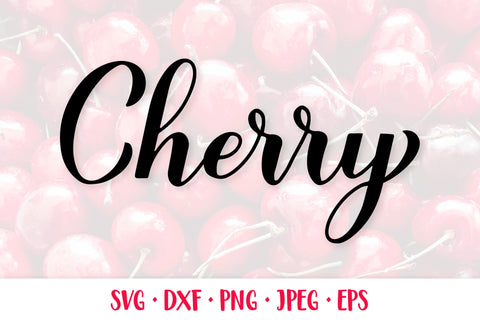 Cherry hand lettered SVG SVG LaBelezoka 