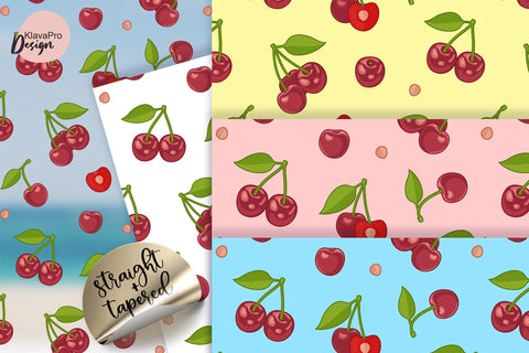 Cherry on a bright and transparent background 20 oz Seamless Tumbler Sublimation Wrap Sublimation Klava P 