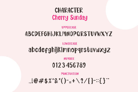 Cherry Sunday - Cute Handwritten Display Font Font Masyafi Studio 