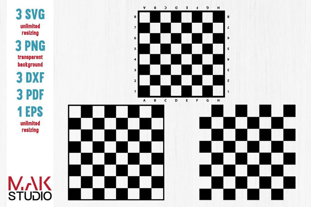 Chess checkers svg, Chess checkers svg files, Game board svg, Chess cutting files, Chess cut files, Mini bundles SVG MAKStudion 