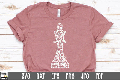 Chess SVG File - Mandala Chess King SVG File SVG Old Market 