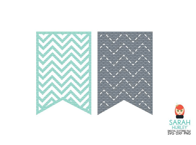 Chevron Banner Set SVG Sarah Hurley 
