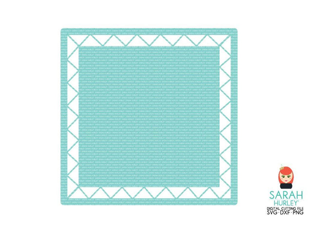 Chevron Border Square SVG Sarah Hurley 
