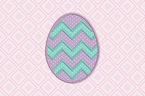 Chevron Easter Egg Applique Embroidery Bundle Embroidery/Applique DESIGNS Designed by Geeks 