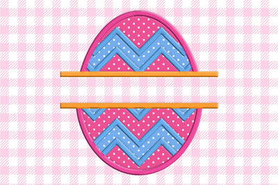Chevron Easter Egg Split Applique Embroidery Embroidery/Applique DESIGNS Designed by Geeks 