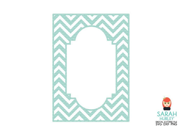 Chevron Fancy Frame Card Panel SVG Sarah Hurley 