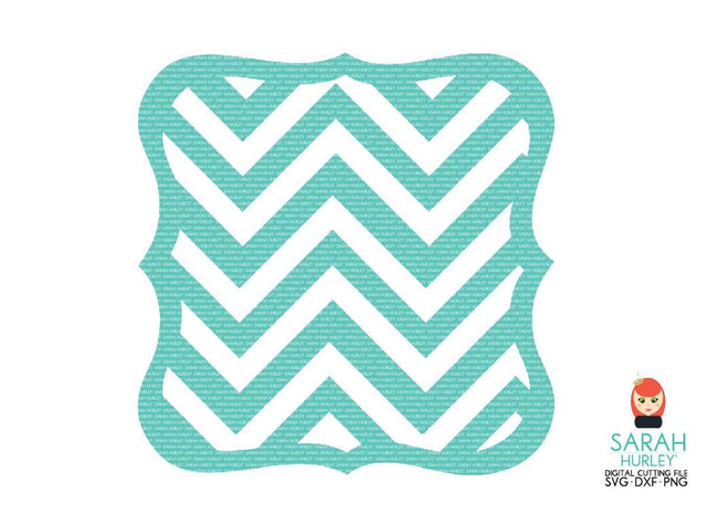 Chevron Fancy Label 2 SVG Sarah Hurley 
