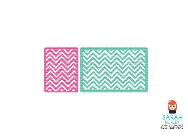 Chevron Journaling Card Set SVG Sarah Hurley 