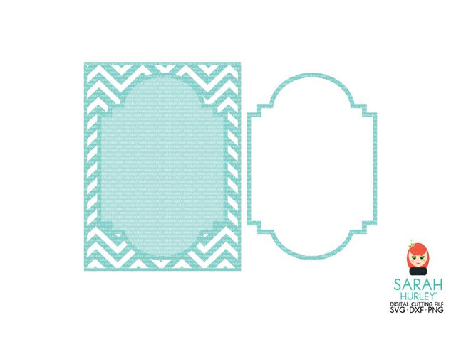 Chevron Mat And Page Frame SVG Sarah Hurley 