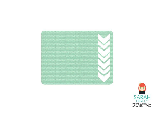 Chevron Panel Journal Card SVG Sarah Hurley 