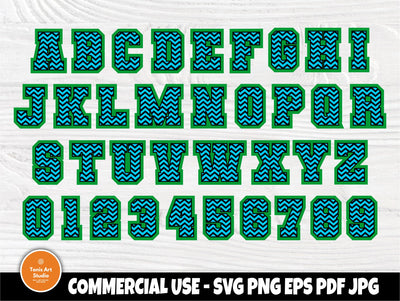 Chevron pattern font, Chevron SVG Cut Files SVG TonisArtStudio 